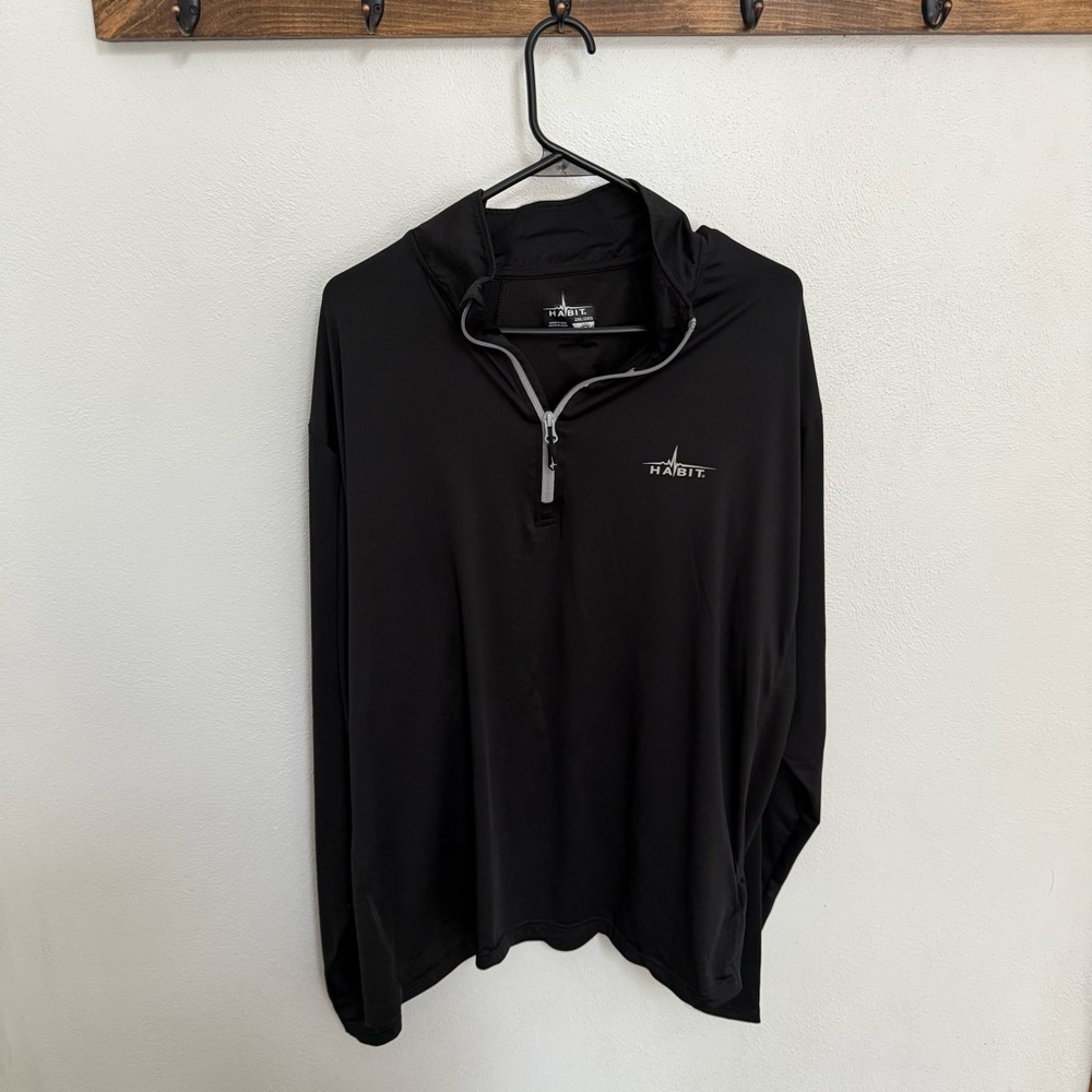 Habit Black Quarter-Zip Pullover